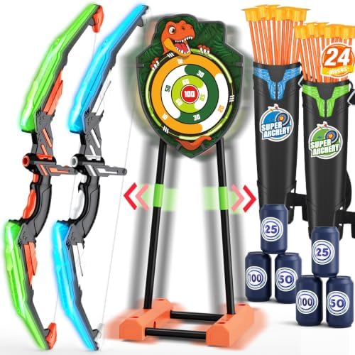 2 pack archery set with moving target
