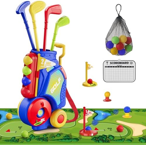 Kid golf set for ages 3 to 5 — blue