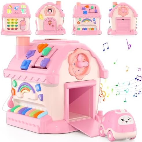 Musical house learning toy for one year olds
