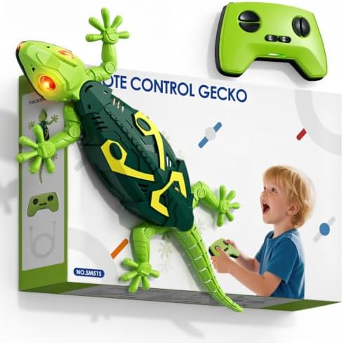 Remote control wall crawler gecko
